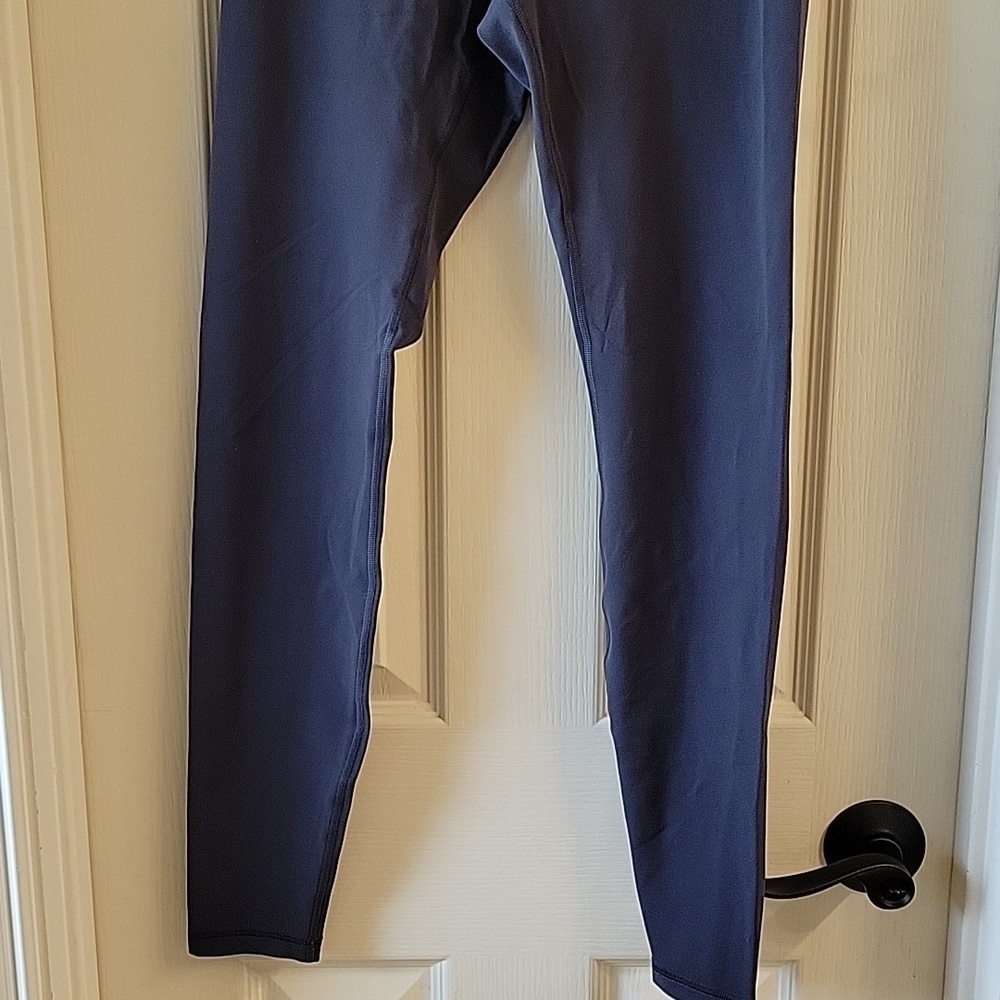 Women's M High-Waisted Leggings Grayish Blue M - Picture 9 of 16